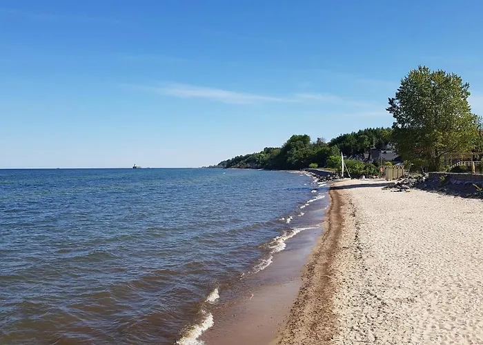 Nadmorski Z Ogrodkiem I Sauna Lägenhet Mechelinki